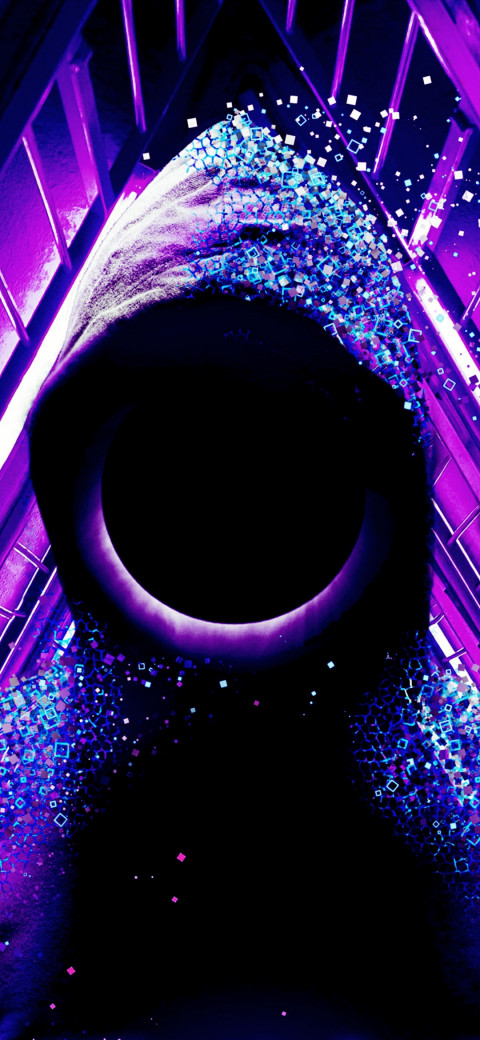 Free photo of Misc  Amoled Wallpaper with Purple, Violet & Blue
