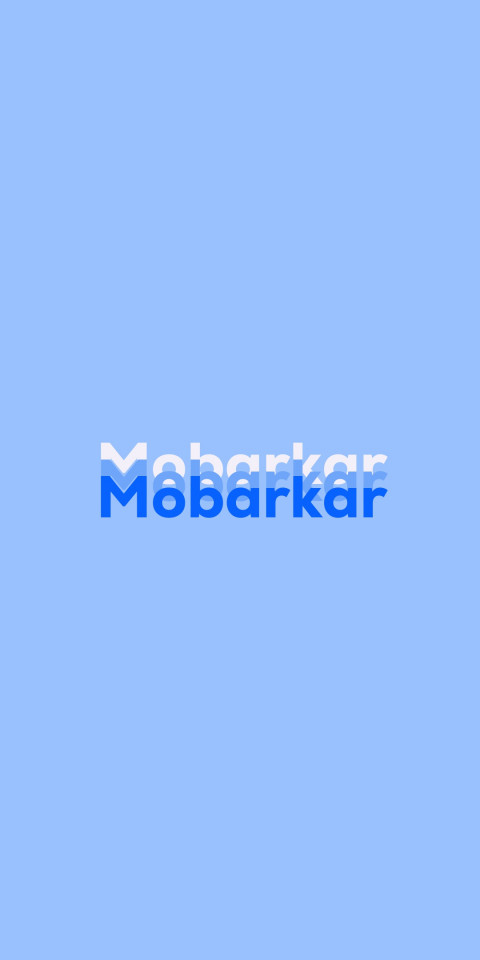 Free photo of Name DP: Mobarkar