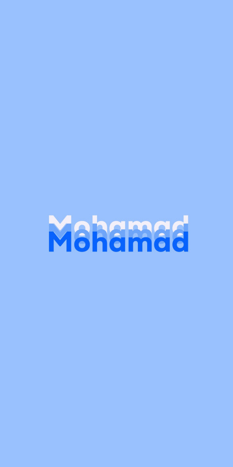 Free photo of Name DP: Mohamad