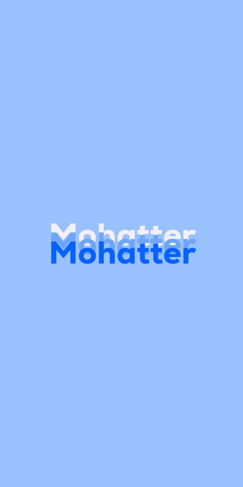 Free photo of Name DP: Mohatter