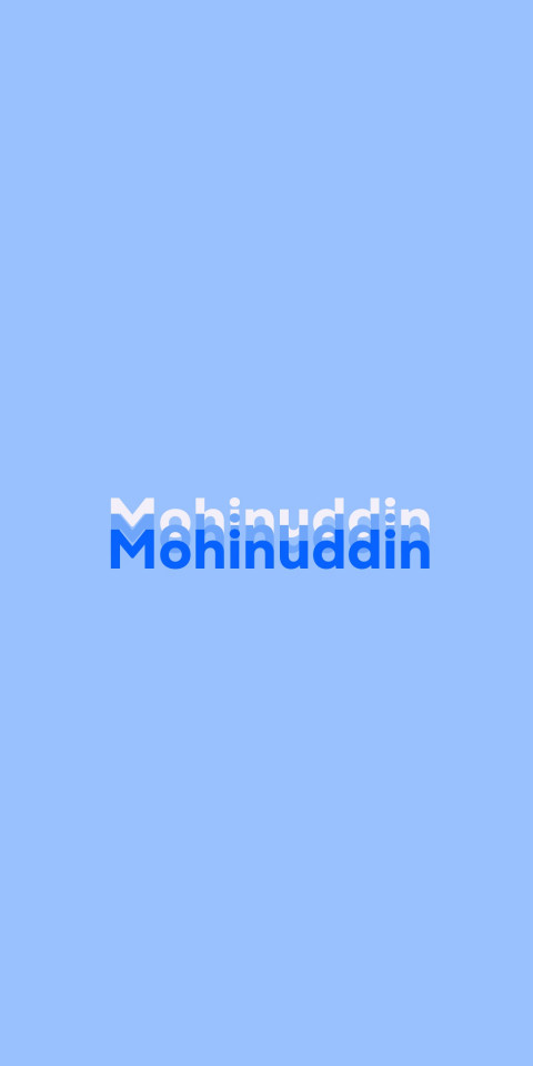 Free photo of Name DP: Mohinuddin