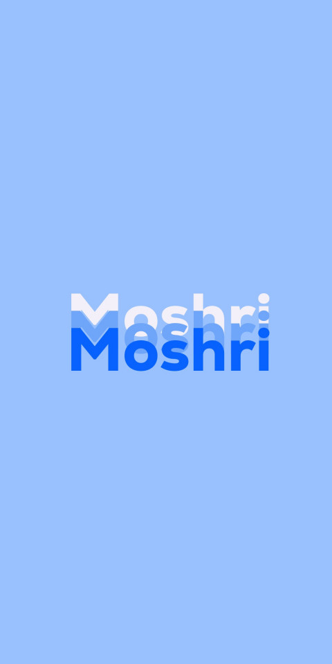 Free photo of Name DP: Moshri