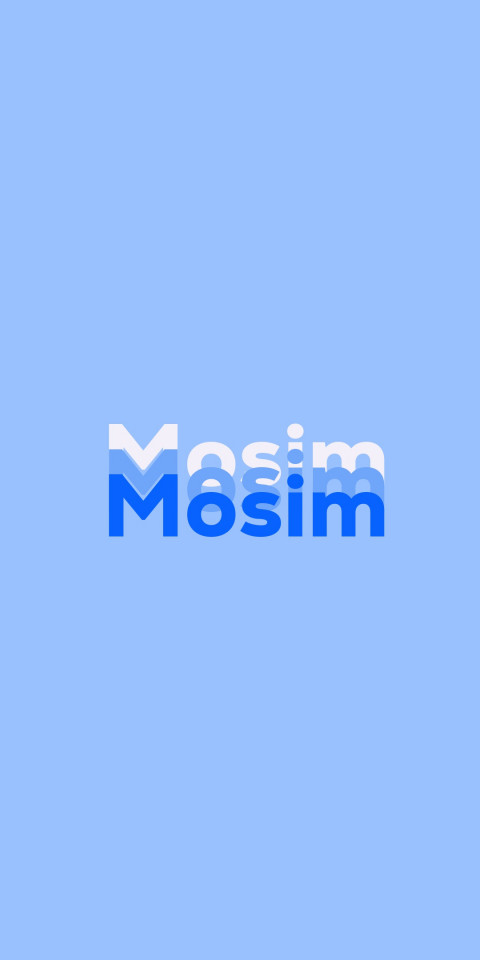 Free photo of Name DP: Mosim