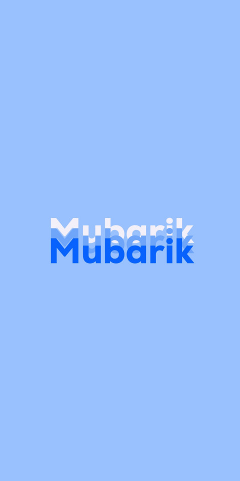 Free photo of Name DP: Mubarik