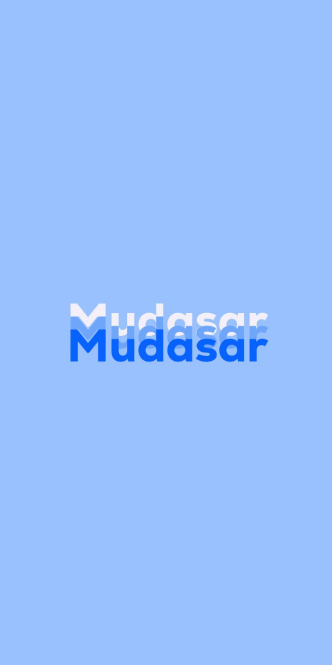 Free photo of Name DP: Mudasar