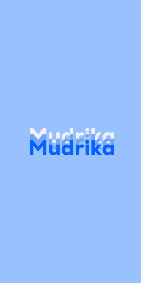 Free photo of Name DP: Mudrika