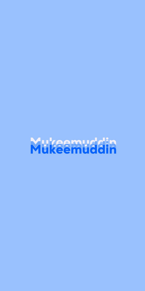 Free photo of Name DP: Mukeemuddin