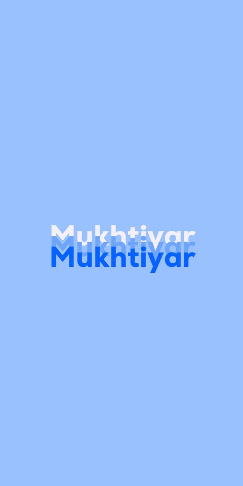 Free photo of Name DP: Mukhtiyar