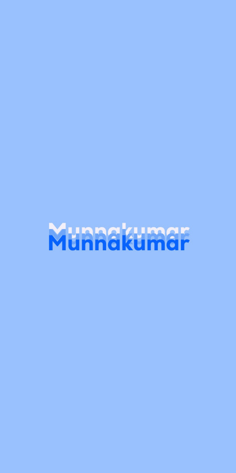 Free photo of Name DP: Munnakumar