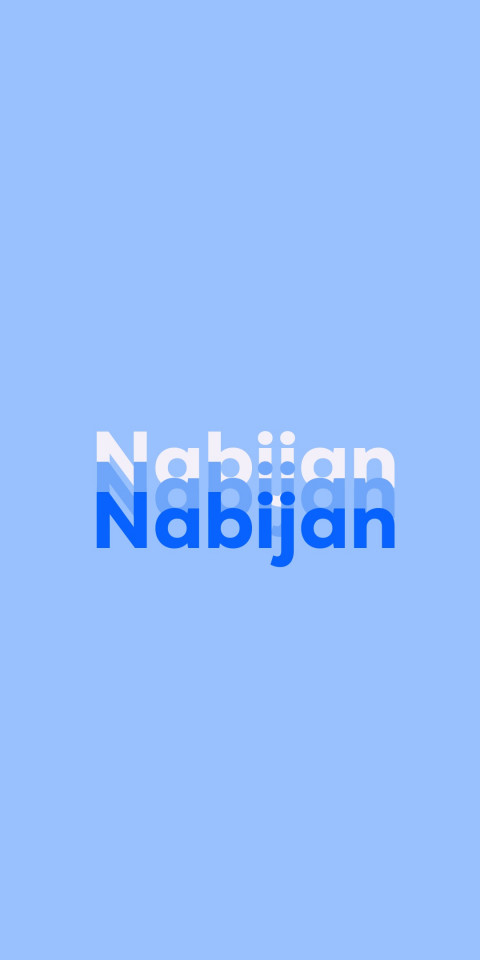 Free photo of Name DP: Nabijan