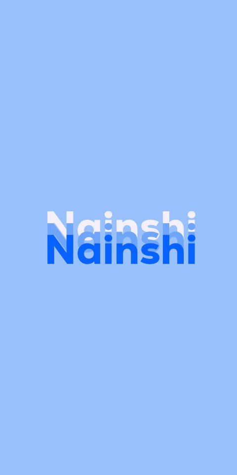 Free photo of Name DP: Nainshi