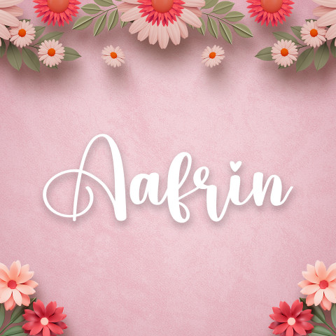 Free photo of Name DP: aafrin