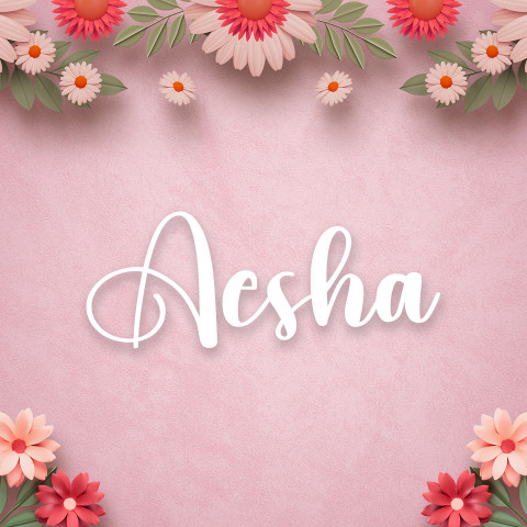 Free photo of Name DP: aesha