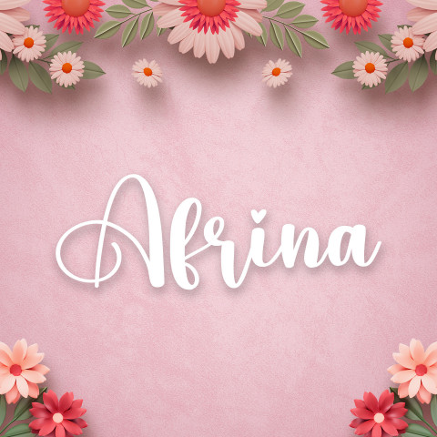 Free photo of Name DP: afrina