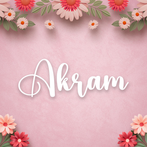 Free photo of Name DP: akram