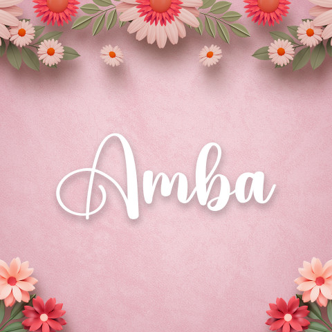 Free photo of Name DP: amba