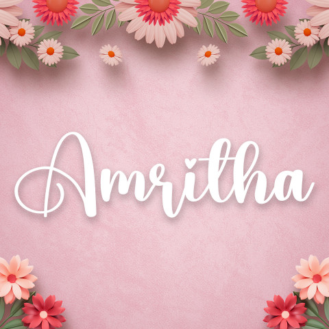Free photo of Name DP: amritha