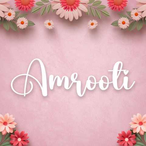 Free photo of Name DP: amrooti