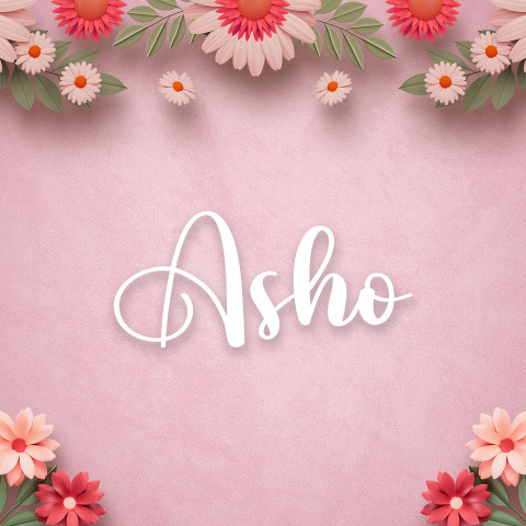 Free photo of Name DP: asho