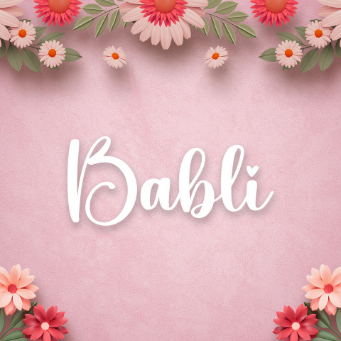 Free photo of Name DP: babli