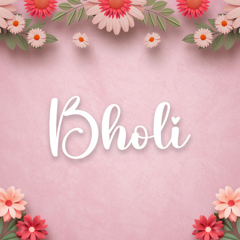 Free photo of Name DP: bholi