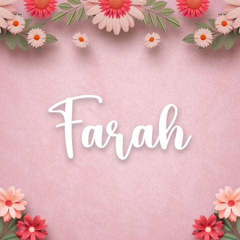 Free photo of Name DP: farah