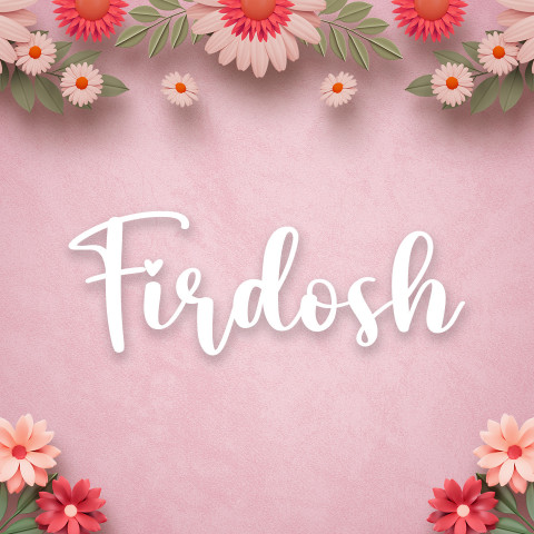 Free photo of Name DP: firdosh