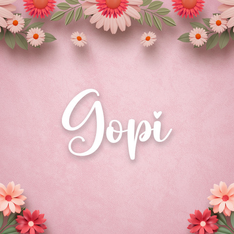 Free photo of Name DP: gopi