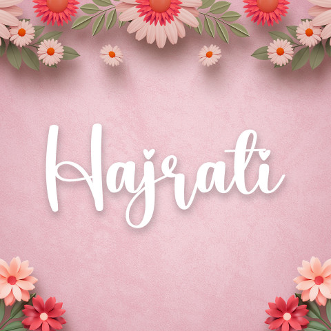 Free photo of Name DP: hajrati