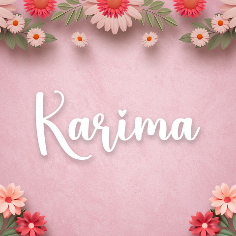 Free photo of Name DP: karima