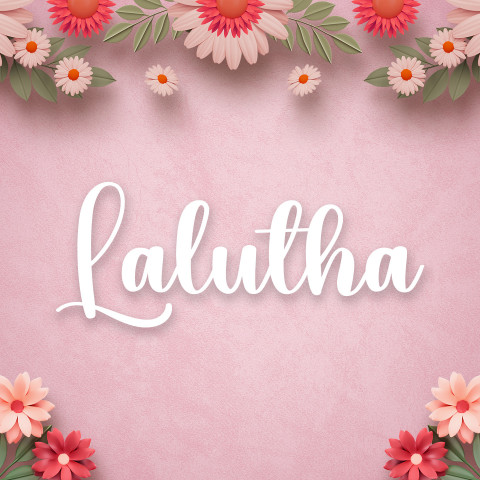 Free photo of Name DP: lalutha