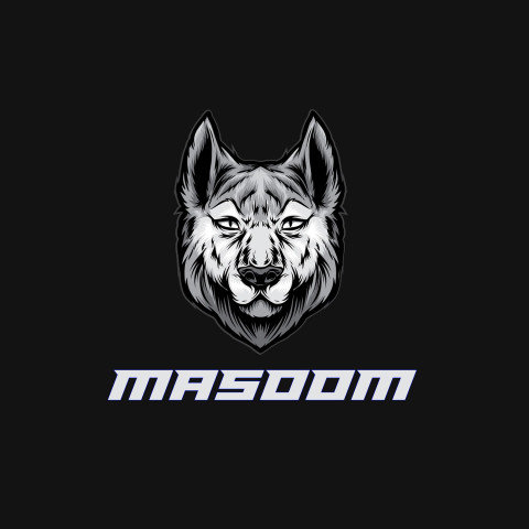 Free photo of Name DP: masoom