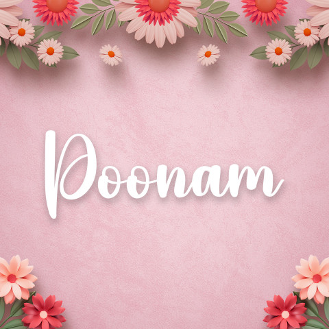 Free photo of Name DP: poonam