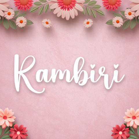 Free photo of Name DP: rambiri