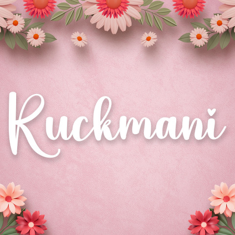 Free photo of Name DP: ruckmani