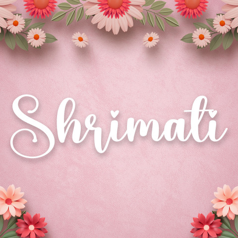 Free photo of Name DP: shrimati