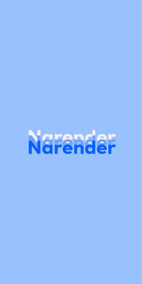 Free photo of Name DP: Narender