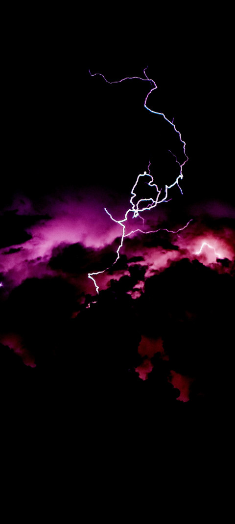Free photo of Nature Amoled Wallpaper with Thunder, Sky & Lightning