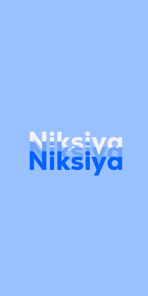 Free photo of Name DP: Niksiya
