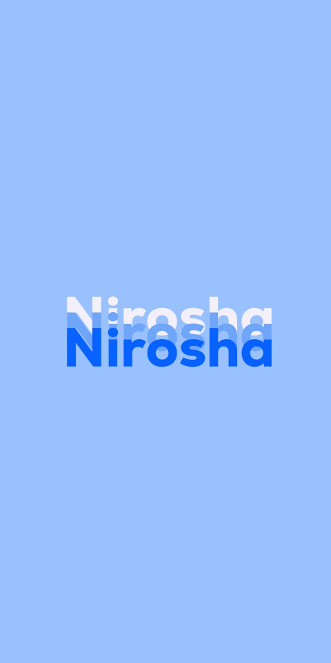 Free photo of Name DP: Nirosha
