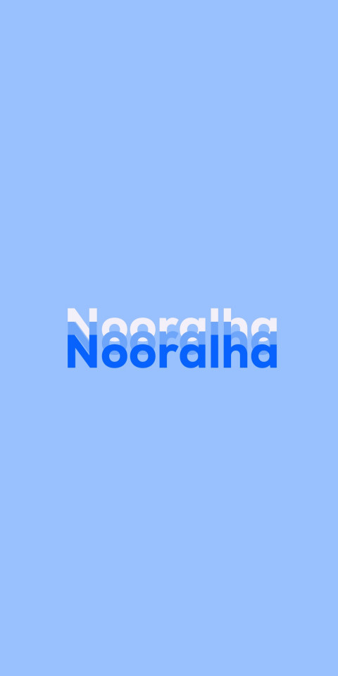 Free photo of Name DP: Nooralha