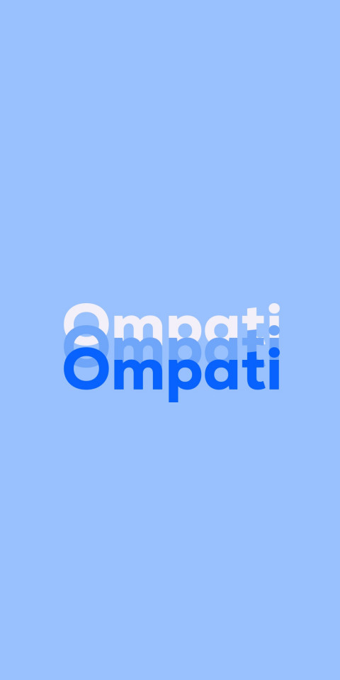 Free photo of Name DP: Ompati