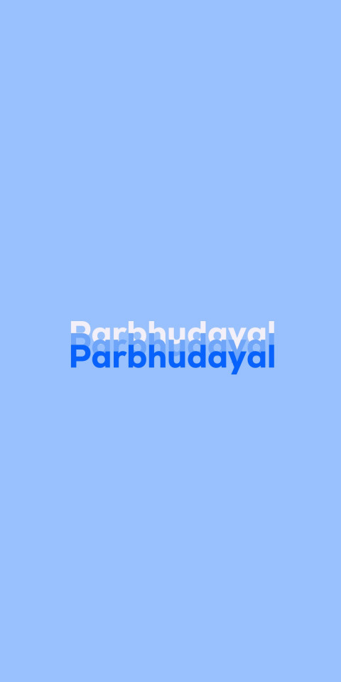 Free photo of Name DP: Parbhudayal