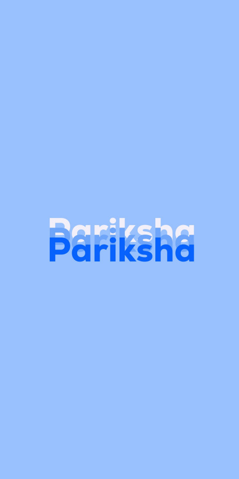 Free photo of Name DP: Pariksha