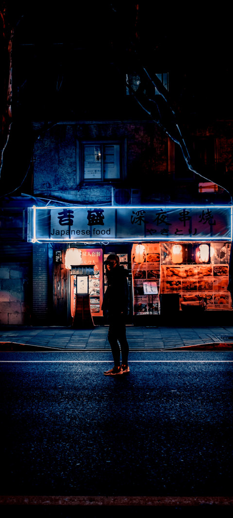 Free photo of People Amoled Wallpaper with Night, Darkness & Light