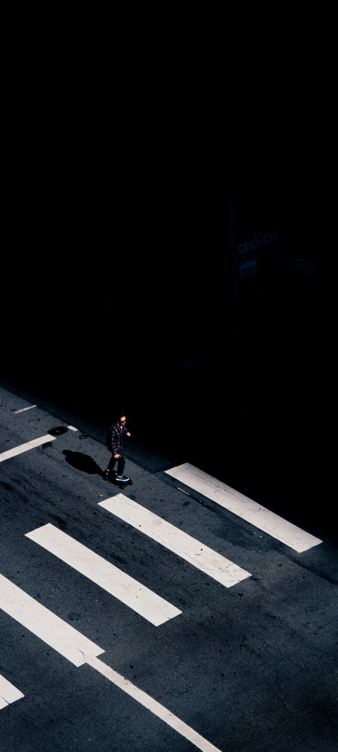 Free photo of People Amoled Wallpaper with Pedestrian crossing, Infrastructure & Road
