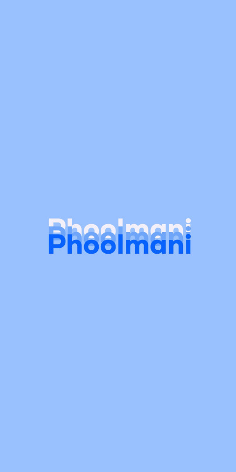 Free photo of Name DP: Phoolmani