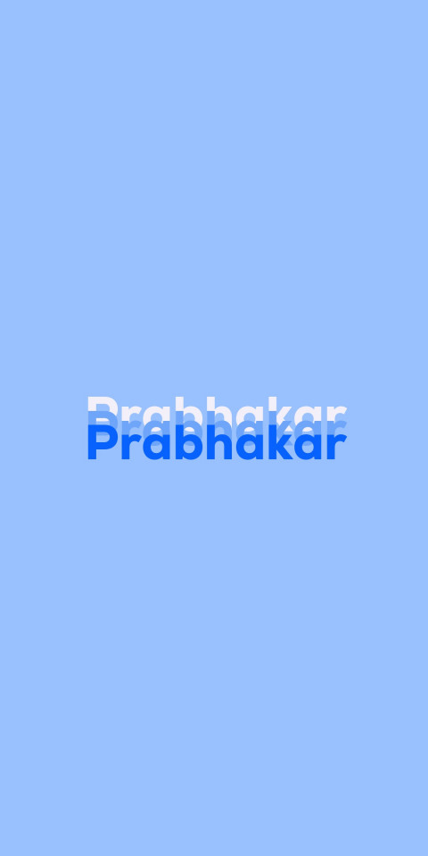 Free photo of Name DP: Prabhakar
