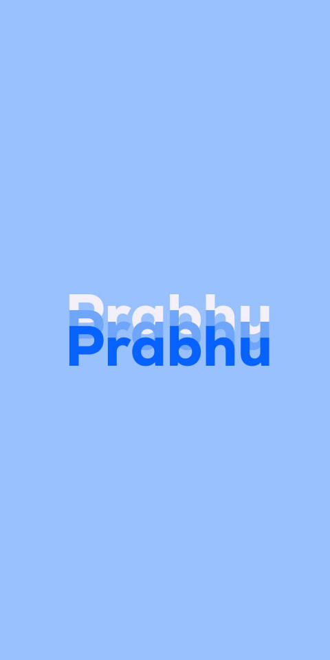 Free photo of Name DP: Prabhu