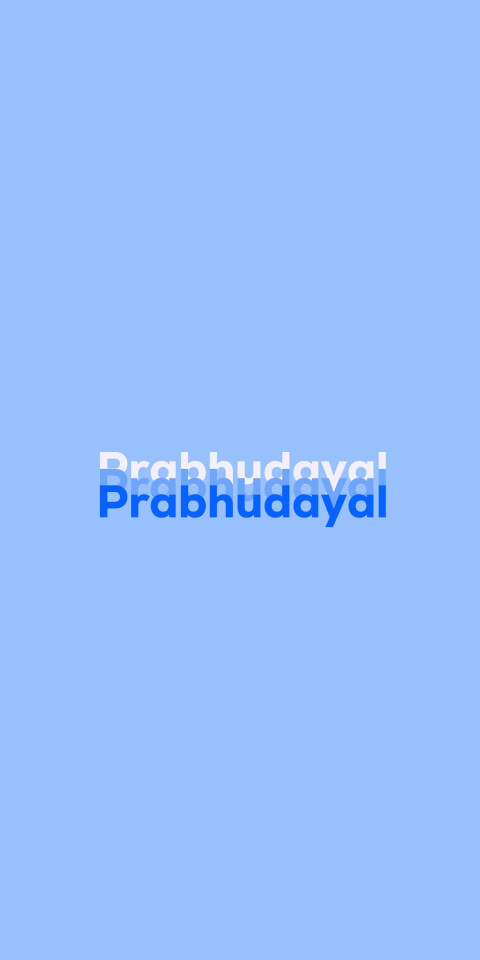Free photo of Name DP: Prabhudayal